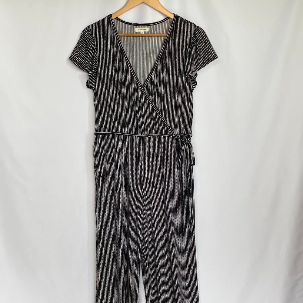 Max Studio crepe jersey Wide Leg jumpsuit Size Medium EUC